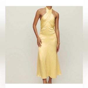 reformation maddison silk dress